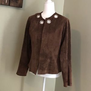 Brown suede jacket